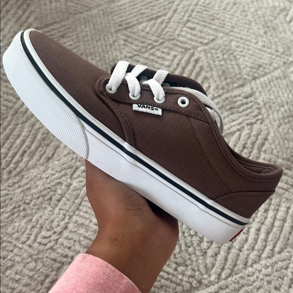 Little Boy’s Vans Canvas Atwood Deep Taupe Shoes